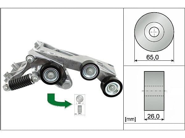 Mercedes A Serisi W169 A 150 V Kayış Gergi Kütügü | INA 534 0446 10