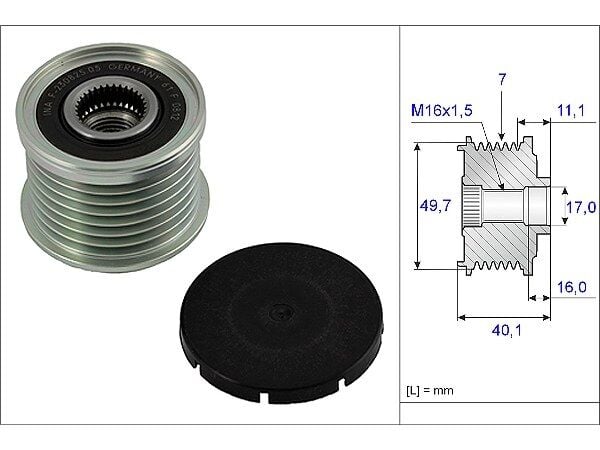 Mercedes S-Class W220 S 400 CDI Alternator Pulley | INA