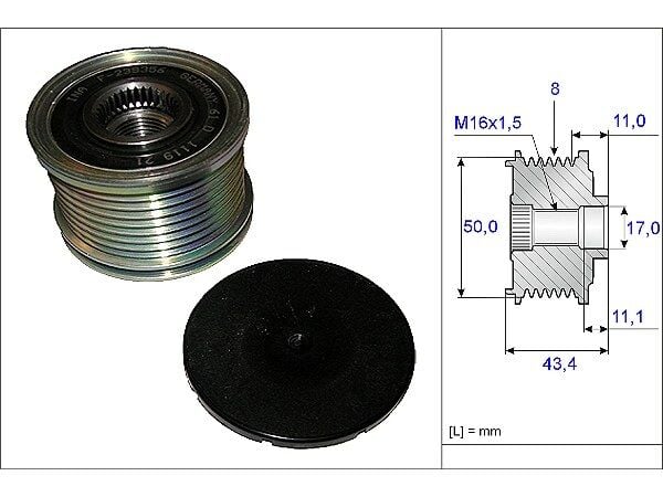 Mercedes GL X164 GL 320 CDI Alternator Pulley | INA