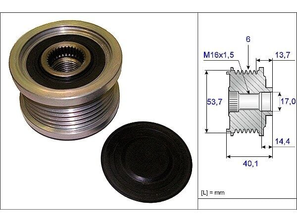 BMW 3 Serisi E46 330 xd Alternatör Kasnağı | INA 535 0202 10