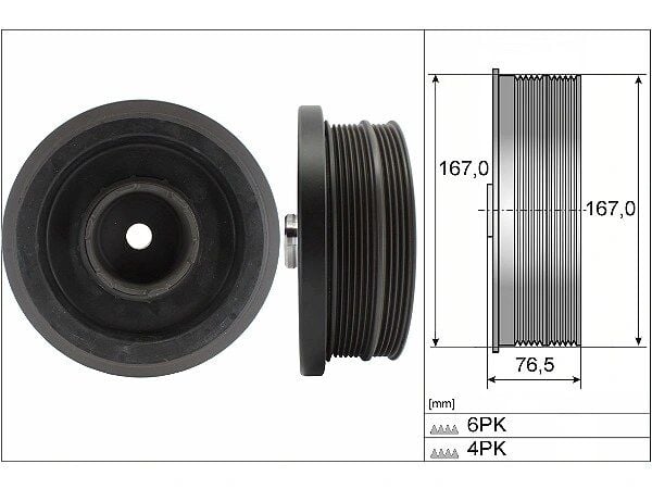BMW X3 (E83) 2.0 d Crank Pulley | INA