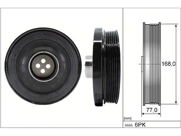 BMW 3 Series E90 318d Crank Pulley | INA 544 0130 10