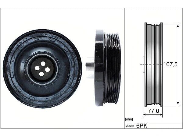 BMW 3 Serisi E90 320 d Efficient Dynamics Krank Kasnağı | INA 544 0137 10