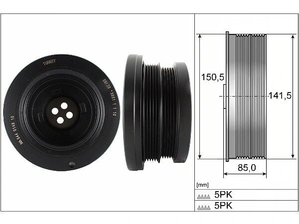 BMW X5 (E53) 3.0 Pulley | INA 544 0148 10