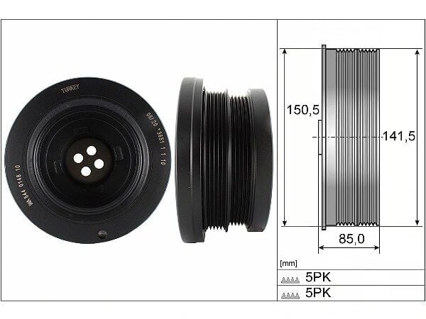 BMW 5 Series E39 530d Pulley | INA 544 0148 10