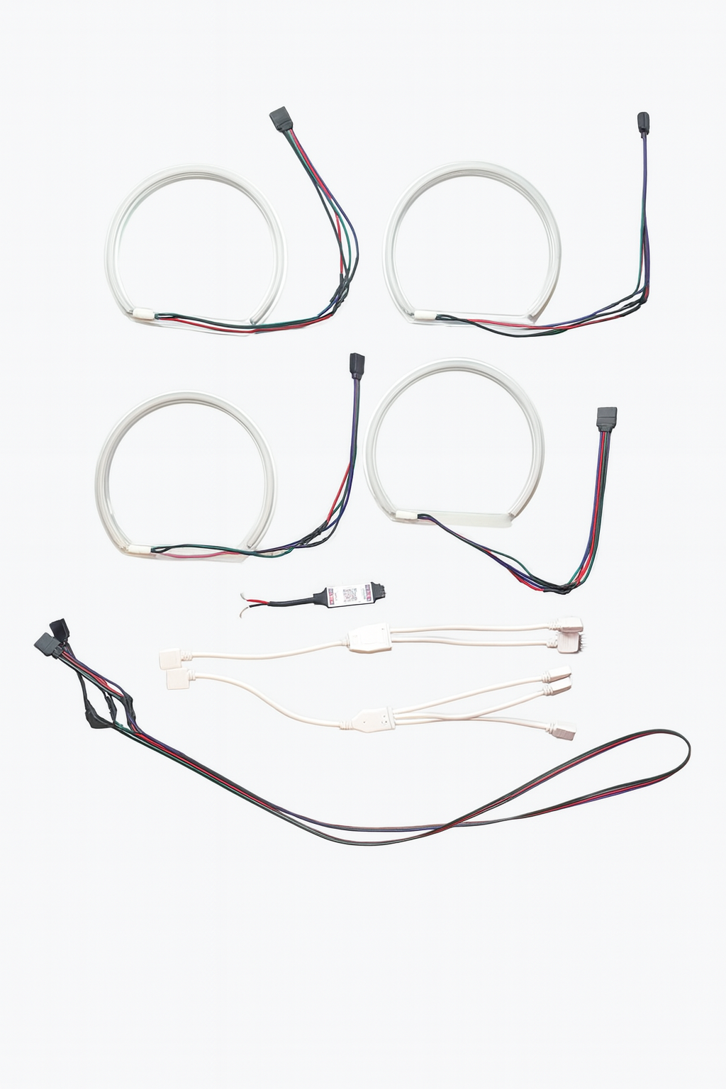 BMW E39 Angel Eye Ring Set - 16 Color Bluetooth RGB