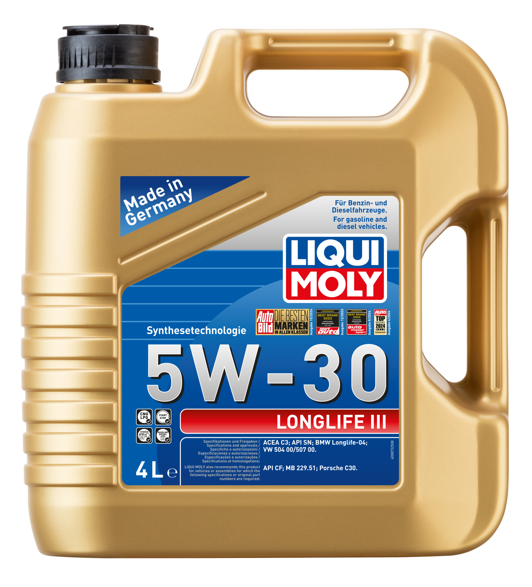 Liqui Moly Longlife III 5W-30 Volkswagen Motor Yağı  (4 Litre) | LQM-20821