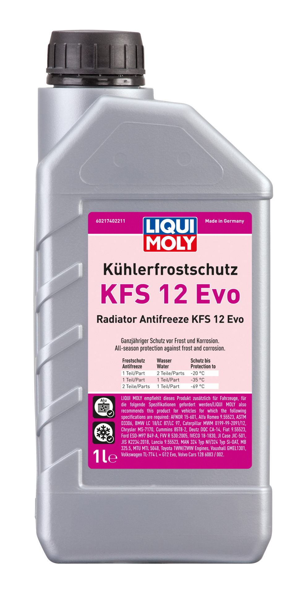 Liqui Moly Konsantre Antifriz KFS 12 Evo  (–69°C ) (1 Litre) | LQM-21740