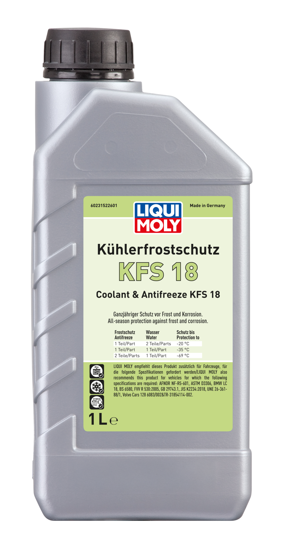 Liqui Moly Concentrated Antifreeze KFS 18 (-69°C) - 1 Litre