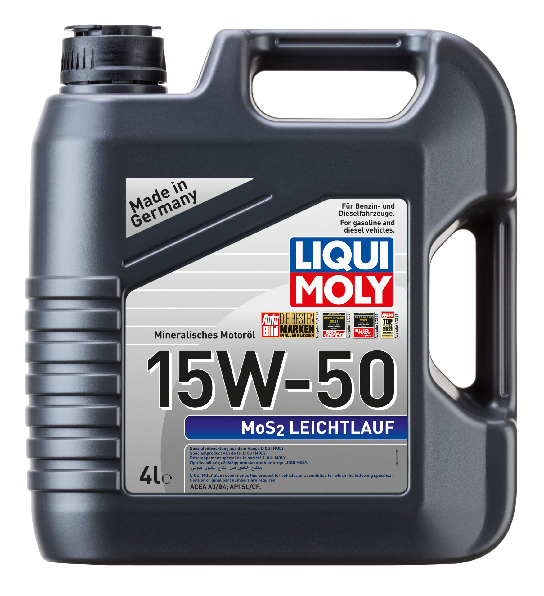 Liqui Moly Süper Düşük Sürtünmeli Mos2 15w50 Motor Yağı ( 4 Litre ) | LQM-2457