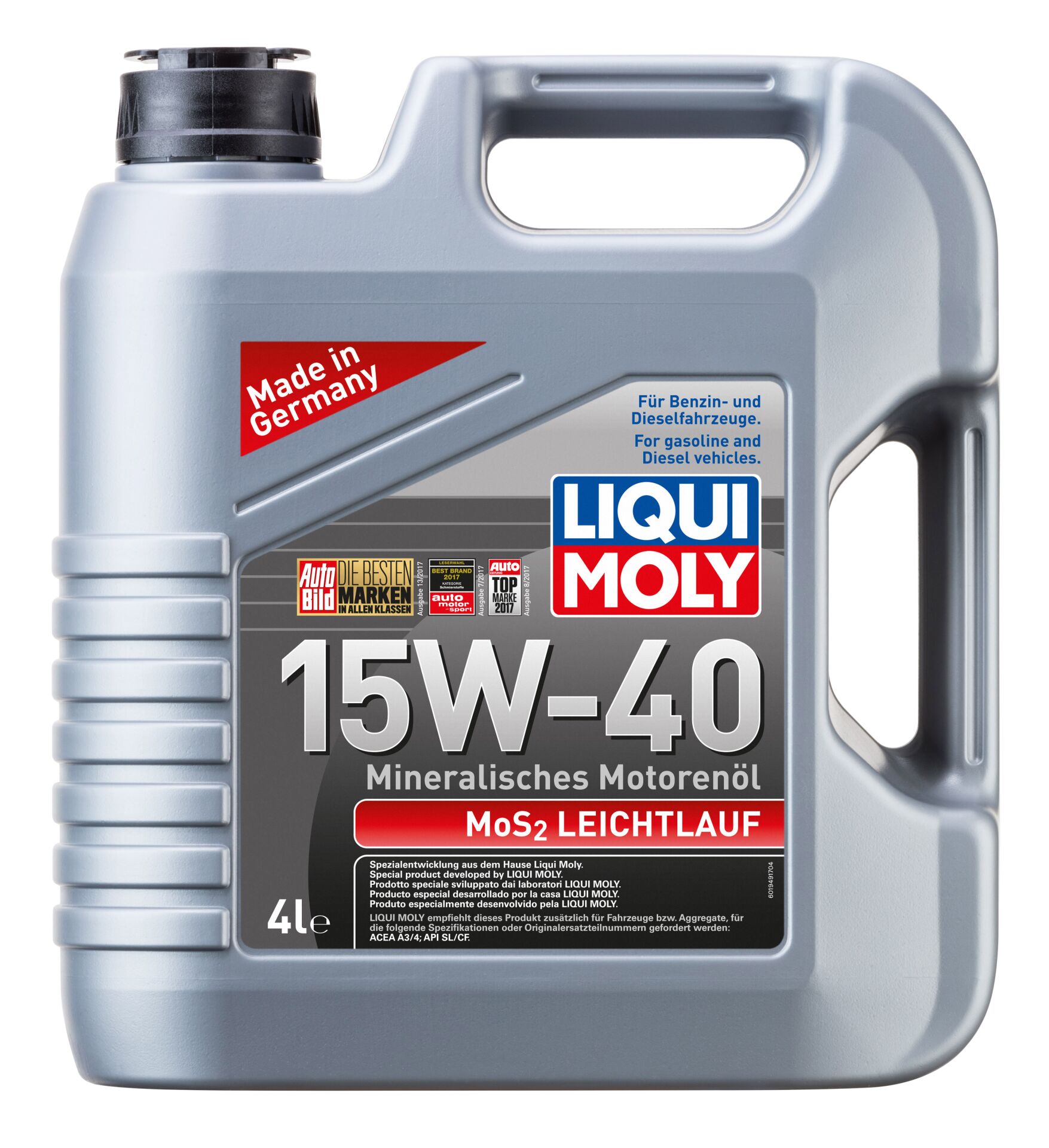 Liqui Moly Mos2 LoWFiction 15W40 4 Litre | LQM-2631