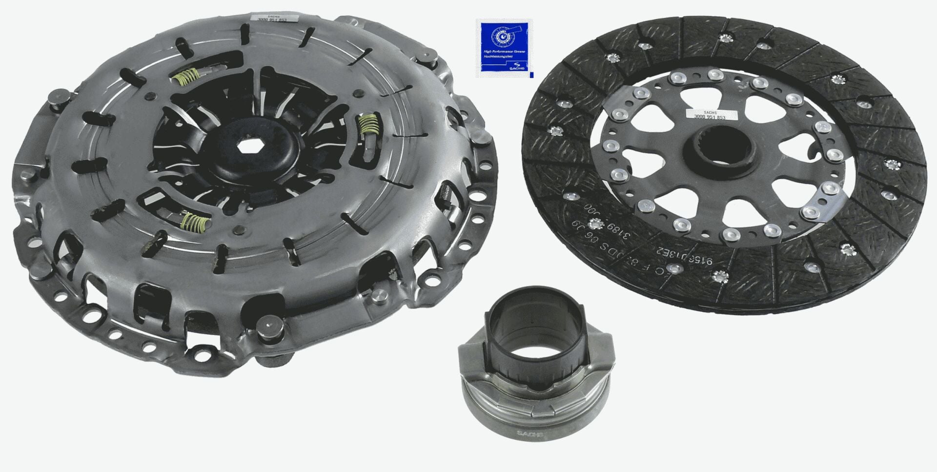 BMW E60 525i M54 Clutch Kit + Bearing | SACHS