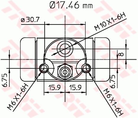 Mercedes A-Class W168 Rear Brake Cylinder | TRW BWA130