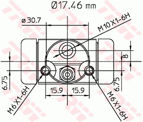 Mercedes A-Class W168 Rear Brake Cylinder | TRW BWA130