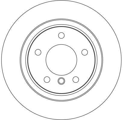 BMW E46 325 ti M54 Rear Brake Disc | TRW DF4069