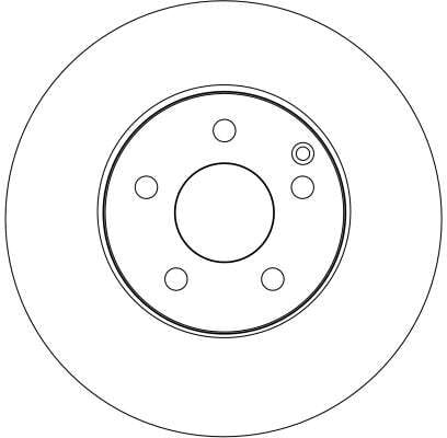 Mercedes W211 E 270 CDI Front Brake Disc | TRW DF4261