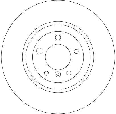BMW 7 Series E65 740i N62 Front Brake Disc - TRW DF4349S