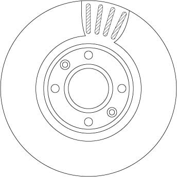 Mercedes W204 C 200 CDI Front Brake Disc | TRW DF4813S