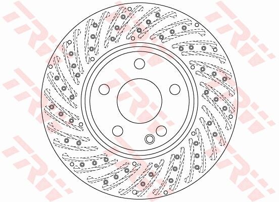 Mercedes A-Class W176 Front Brake Disc | TRW DF6262S