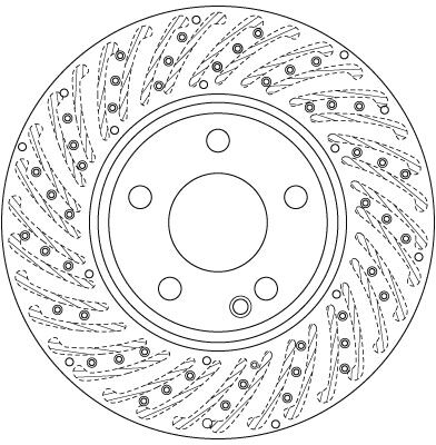 Mercedes A-Class W176 Front Brake Disc | TRW DF6262S