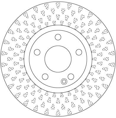 Mercedes CLA W117 Front Brake Disc | TRW DF6501