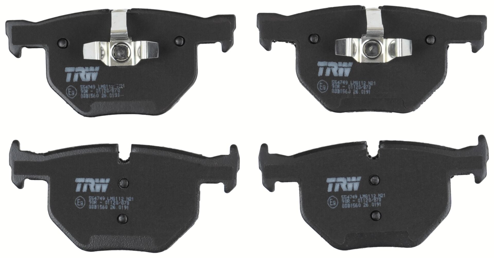 BMW E90 335d N53 Rear Brake Pads | TRW GDB1560