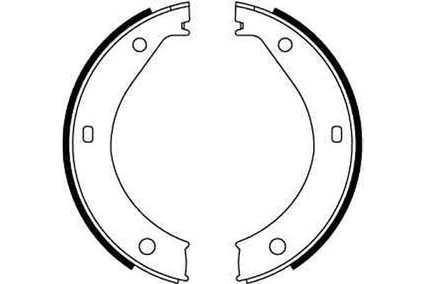 BMW E38 725 tds Rear Brake Shoe | TRW GS8217