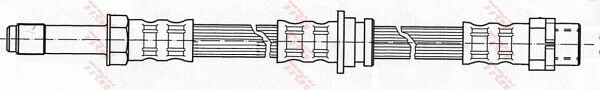 BMW 3 Series E46 318i M43 Rear Brake Hose | TRW PHB425