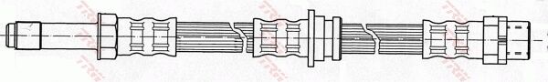 BMW E46 330i M54 Rear Brake Hose | TRW PHB425