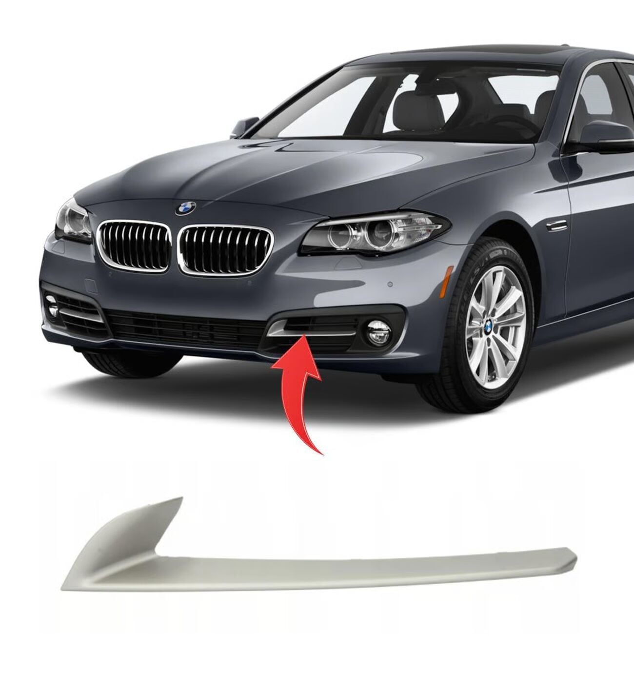 BMW 5 Series F10 Front Bumper Grille Left 2014-16