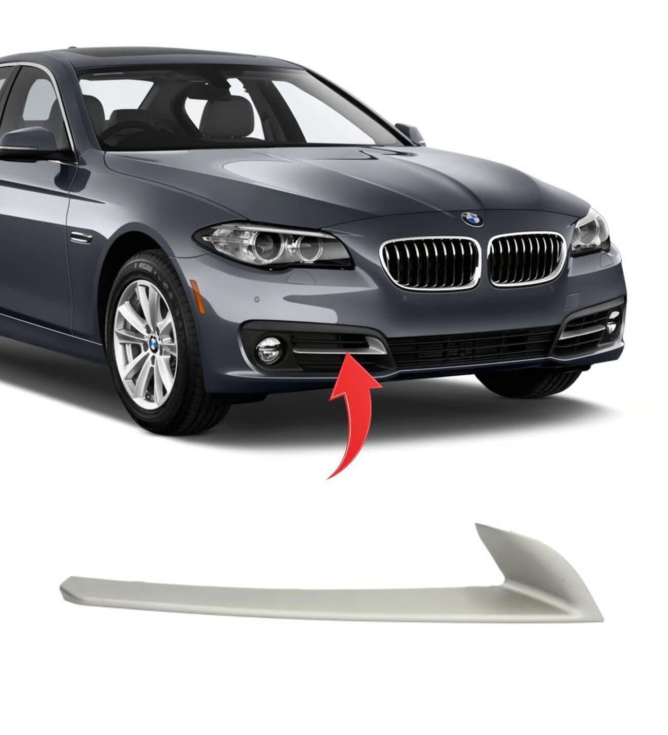 BMW 5 Series F10 Front Bumper Grille Right 2014-16