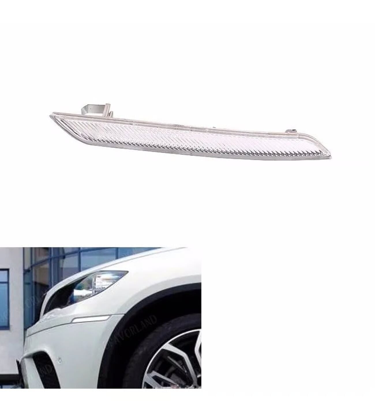 BMW X6 E71 Front Right Bumper Reflector 2008-13 | ITHAL
