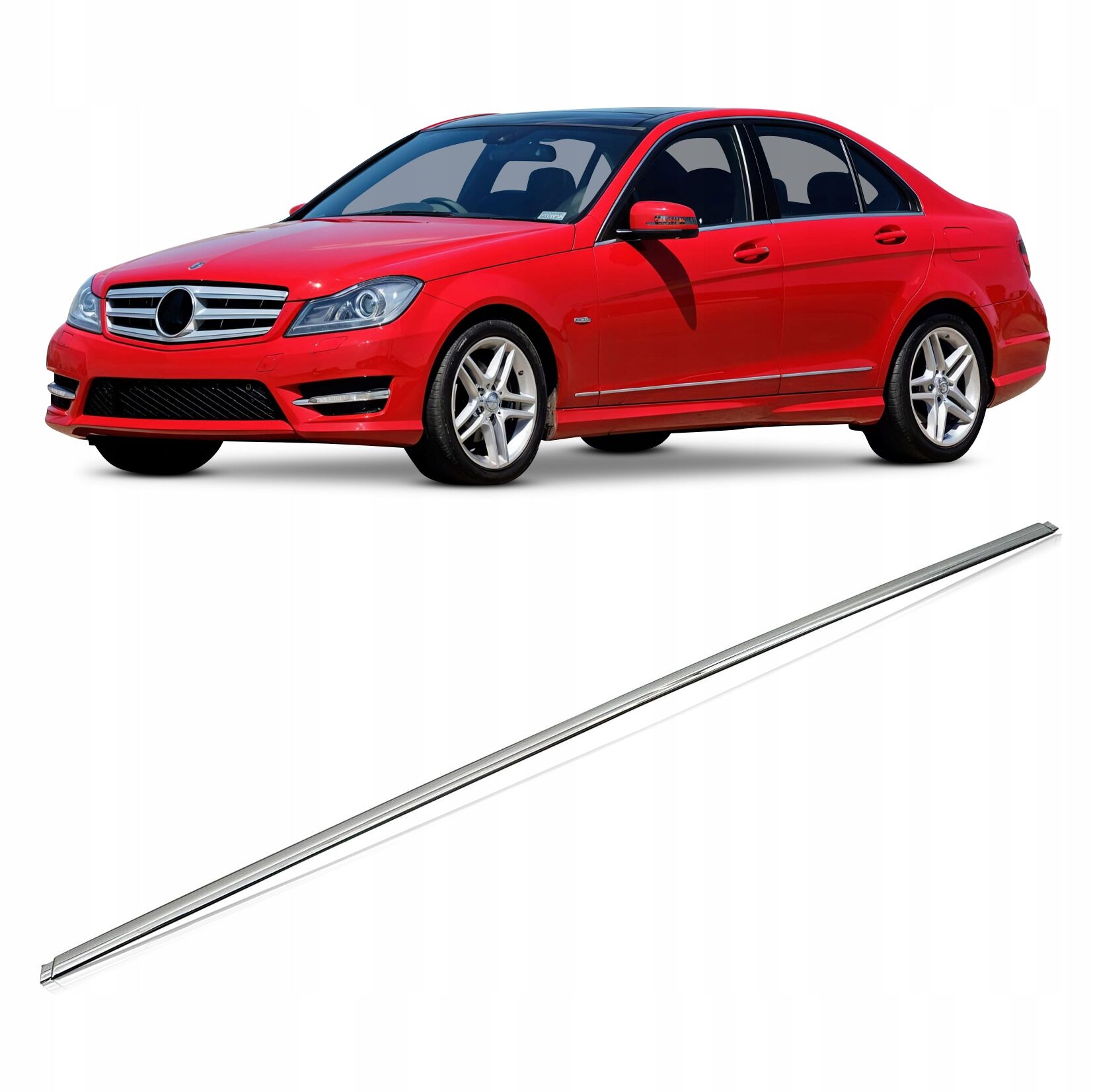 Mercedes C-Class W204 Rear Bumper Center Trim | ITHAL