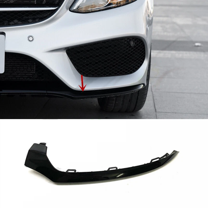 Mercedes C-Class W205 Front Bumper Trim Left Black | ITHAL