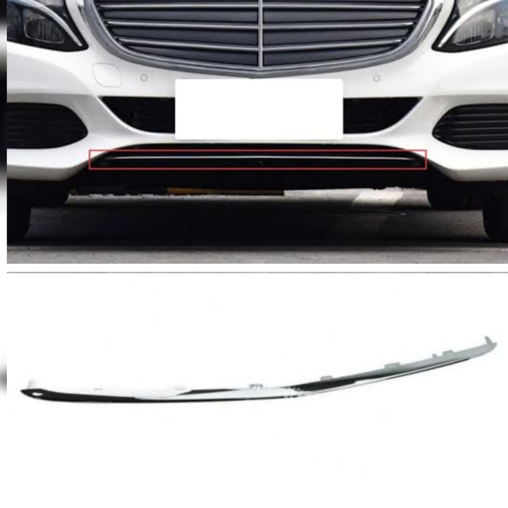 Mercedes C-Class W205 Front Bumper Trim | ITHAL