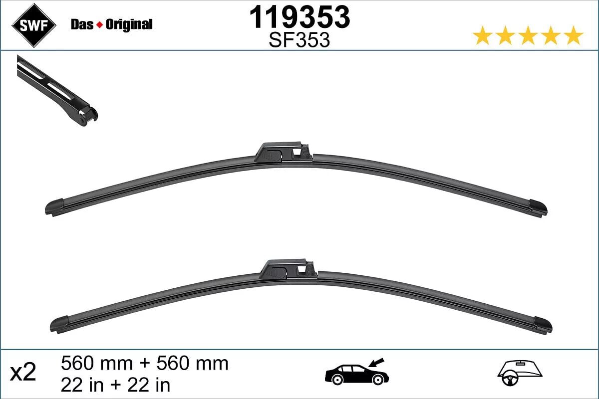 Mercedes C-Class W203 Front Wiper Set (2004-2007)