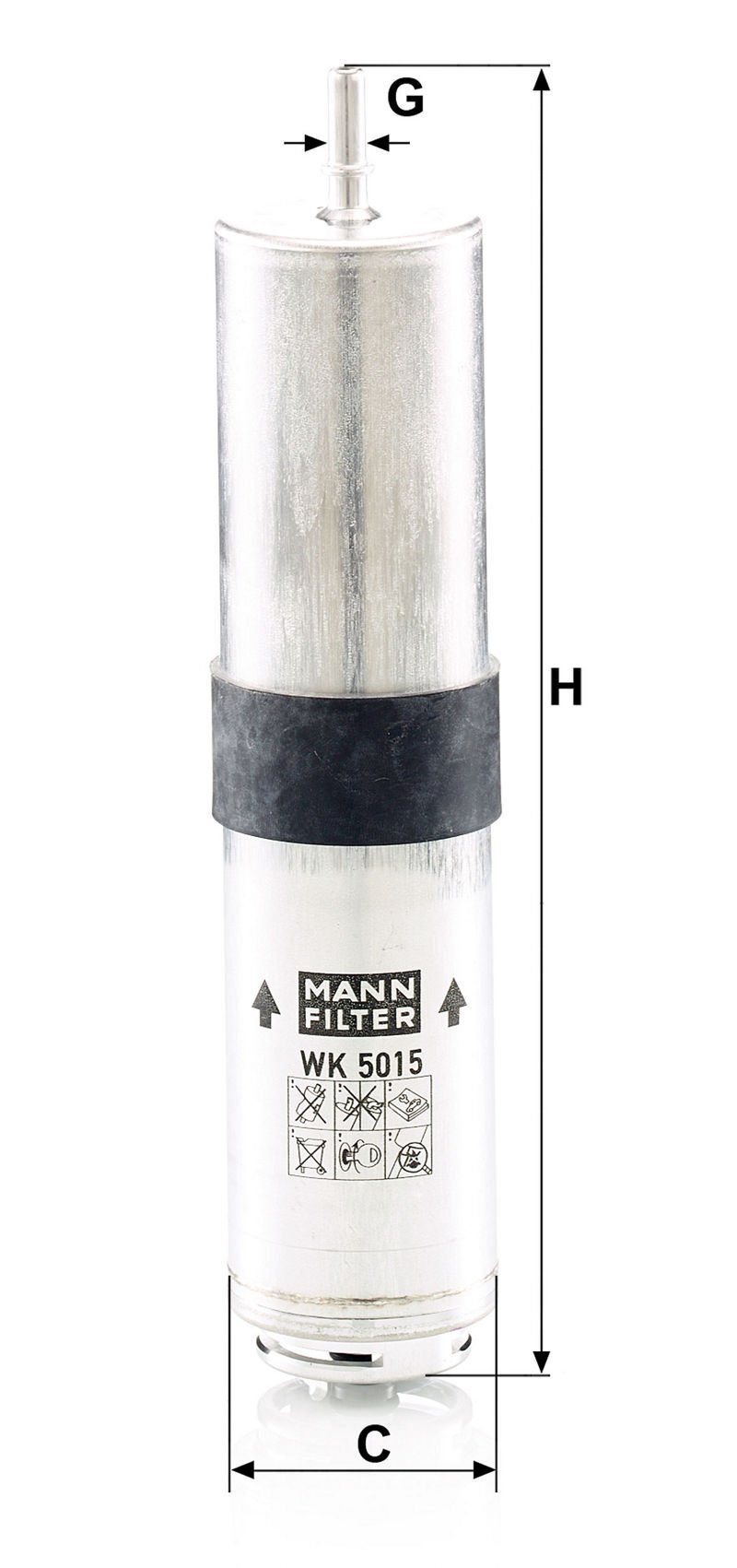 BMW X1 F48 20d B47 Fuel Filter | MANN WK 5015Z