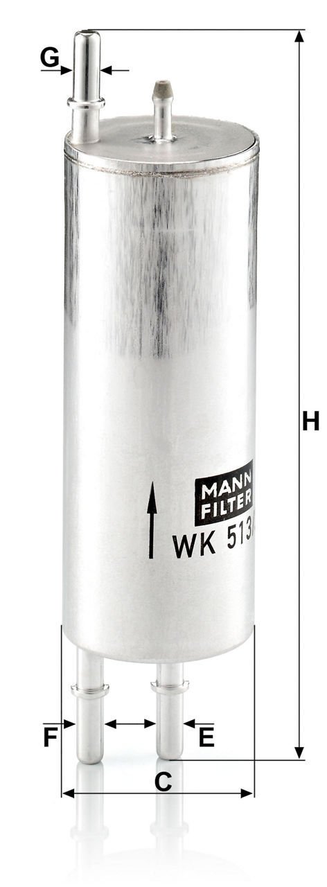 BMW X5 E53 3.0 M54 Fuel Filter | MANN WK 513/3