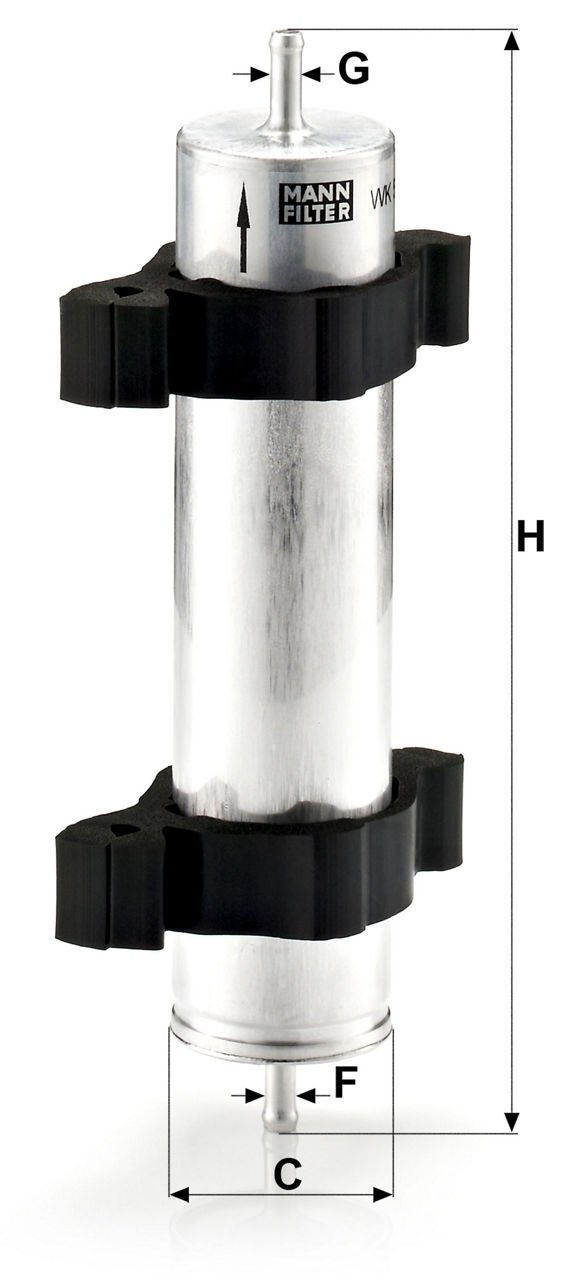 BMW E46 320td Compact Fuel Filter | MANN WK 521/2