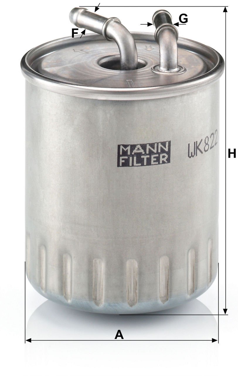 Mercedes M Series W163 400 CDI Fuel Filter | MANN WK822/3