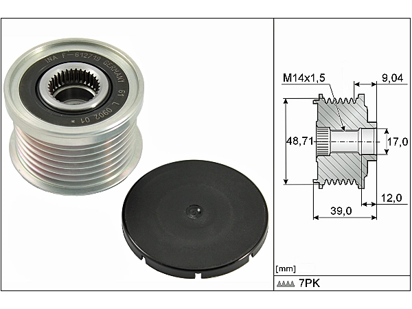 BMW 3 Coupe E92 316 i Alternator Pulley | INA 535 0275 10