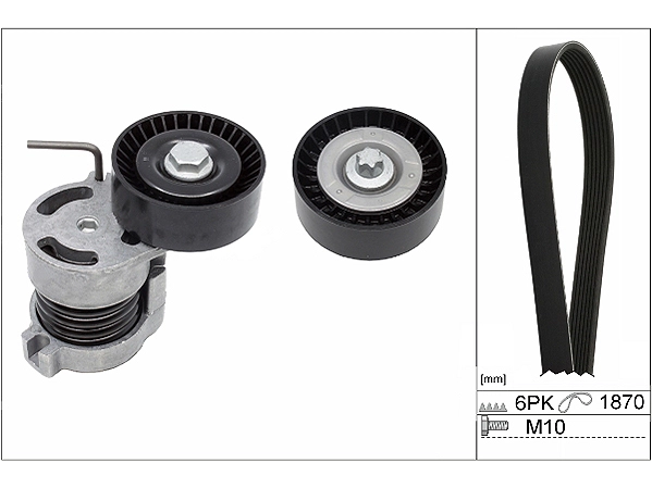 BMW E46 316 ti V-Belt Set | INA 529 0044 10
