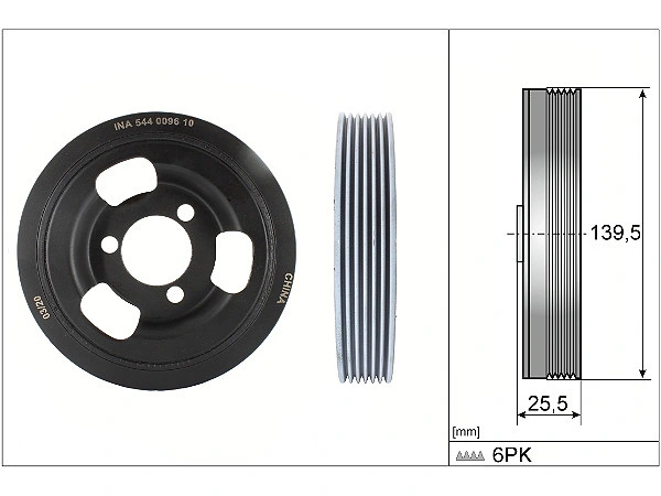 BMW F20 118i Crank Pulley | INA 544 0096 10 Spare Part