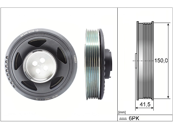BMW X1 F48 sDrive 16 d Krank Kasnağı | INA 544 0129 10