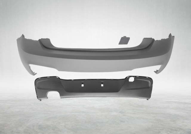 BMW 1 Serisi F20 2012-2017 M-Tech Komple Tampon Arka PDC'li Çift Egzoz Çıkışlı | WENDER BA51128055148S2