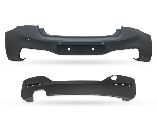 BMW 1 Serisi F20 2012-2017 M-Tech Komple Tampon Arka PDC'li Çift Egzoz Çıkışlı | WENDER BA51128067800S2
