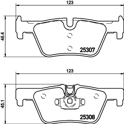 BMW 4 Serisi F36 Fren Balatası Arka | HELLA 8DB 355 019-971
