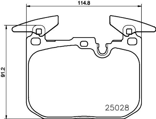 BMW 1 Serisi F20 Fren Balatası Arka | HELLA 8DB 355 021-271