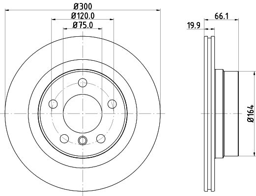 BMW 4 Serisi F32 Fren Diski Havalı Ön | HELLA 8DD 355 120-971