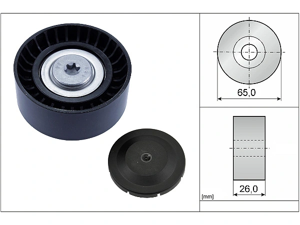 BMW X3 F25 sDrive 18d Belt Tensioner Pulley | INA 532 0748 10